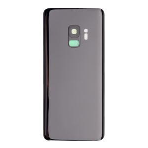 Back Cover With Camera Lens Compatible for Samsung Galaxy S9 - Black
